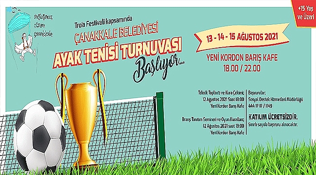 AYAK TENİSİ TURNUVASI BAŞLIYOR