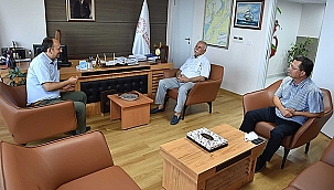 BAŞKAN GÖKHAN'DAN LİMAN BAŞKANI AYDEMİR'E İADE-İ ZİYARET