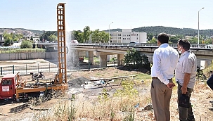 ÇAN BELEDİYESİ ŞEBEKE SUYU SONDAJ ÇALIŞMASI GERÇEKLEŞTİRİYOR