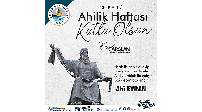 BAŞKAN ARSLAN'DAN AHİLİK HAFTASI MESAJI