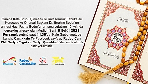 GELENEKSEL HACI FATMA BODUR HAYRININ 40'NCISI DÜZENLENECEK