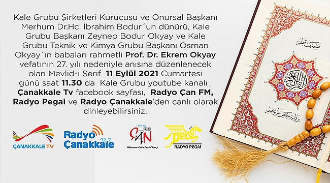 PROF. DR. EKREM OKYAY DUALARLA ANILACAK