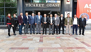 ÇTSO HEYETİ DENİZLİ TİCARET ODASINI ZİYARET ETTİ