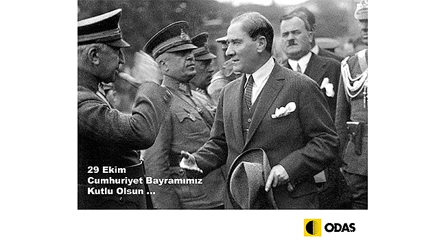 ODAŞ ENERJİ'NİN 29 EKİM CUMHURİYET BAYRAMI KUTLAMA MESAJI