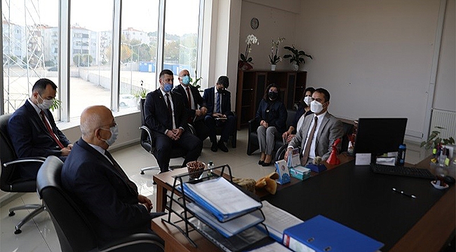 VALİ AKTAŞ'TAN ÖĞRETİM ÜYESİ HALİT KUŞKU'YA ZİYARET