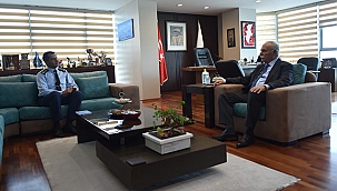 YARBAY ŞAHİN'DEN BAŞKAN GÖKHAN'A ZİYARET