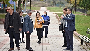 BAŞKAN ÖZ PARK VE ÇOCUK OYUN ALANLARINDA İNCELERDE BULUNDU