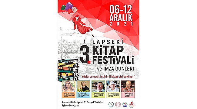 3'ÜNCÜ KİTAP FESTİVALİ AÇILIYOR