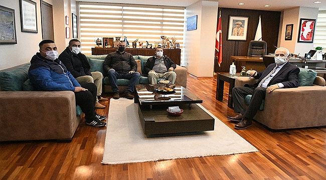 BAŞKAN GÖKHAN KONUKLARINI AĞIRLADI