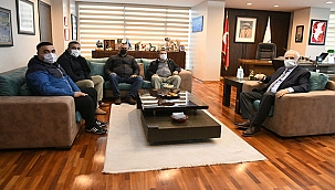 BAŞKAN GÖKHAN KONUKLARINI AĞIRLADI