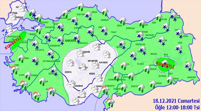 METEOROLOJİ'DEN HAFTA SONU İÇİN SARI KODLU UYARI!