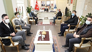 ŞEHİTLER CAMİİ İMAM HATİBİ VE CEMAATİNDEN VALİ AKTAŞ'A ZİYARET