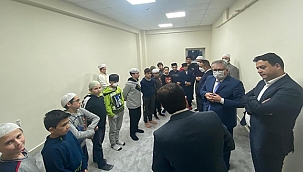 VALİ AKTAŞ, YAHYA ÇAVUŞ KUR'AN KURSUNU ZİYARET ETTİ