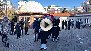 ASKERİ TÖRENLE UĞURLANDI