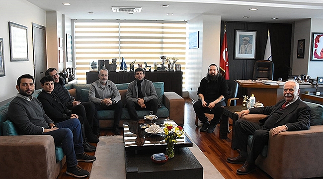 BAŞKAN GÖKHAN KONUKLARINI AĞIRLADI