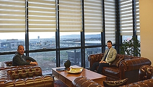 EZİNE KAYMAKAMI YUNUS KIZILGÜNEŞ'DEN ÇTSO'YA İADE-İ ZİYARET