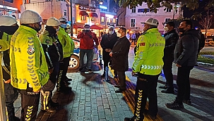 YILBAŞI GECESİNDE GÖREVİ BAŞINDA OLAN PERSONELLERİ ZİYARET ETTİ