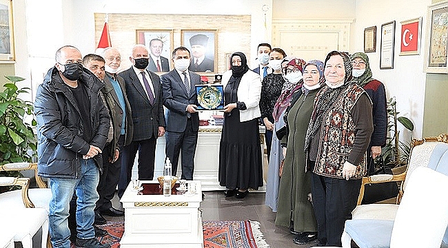 ANADOLU ŞEHİT AİLELERİ DERNEĞİ'NDEN, VALİ AKTAŞ' A ZİYARET