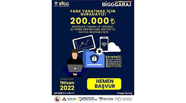 BİGG GARAJ PROGRAMINA BAŞVURULAR BAŞALADI