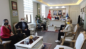 TOBB ÇANAKKALE KADIN GİRİŞİMCİLER KURULUNDAN VALİ AKTAŞ'A ZİYARET