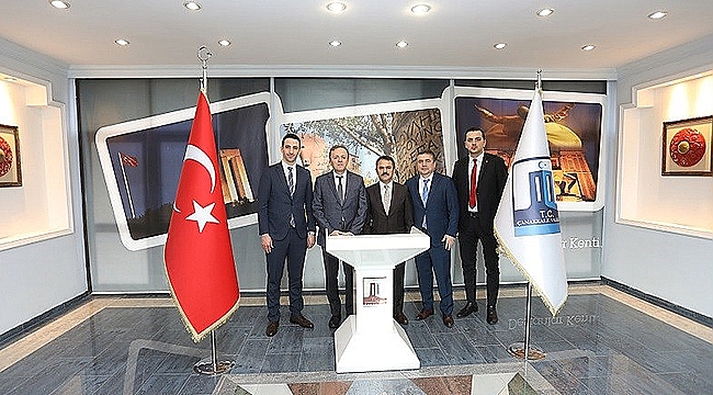 BASIN İLAN KURUMU GENEL MÜDÜRÜ RIDVAN DURAN VALİ AKTAŞ'I ZİYARET ETTİ