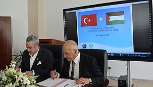  ÇANAKKALE- FİLİSTİN EKONOMİK İŞ BİRLİĞİ TOPLANTISI GERÇEKLEŞTİRİLDİ