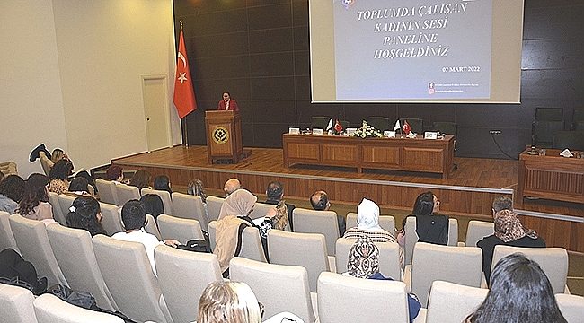 "TOPLUMDA ÇALIŞAN KADININ SESİ" PANELİ ÇTSO'DA YAPILDI