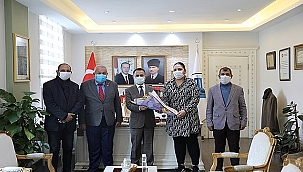 VALİ AKTAŞ'A 14 MART ROMANLAR GÜNÜ ZİYARETİ