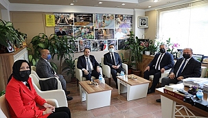 VALİ AKTAŞ ESNAF VE SANATKÂRLAR ODALARI BİRLİĞİ'Nİ ZİYARET ETTİ