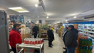 VALİ AKTAŞ, MARKETLERDE DENETİM YAPTI