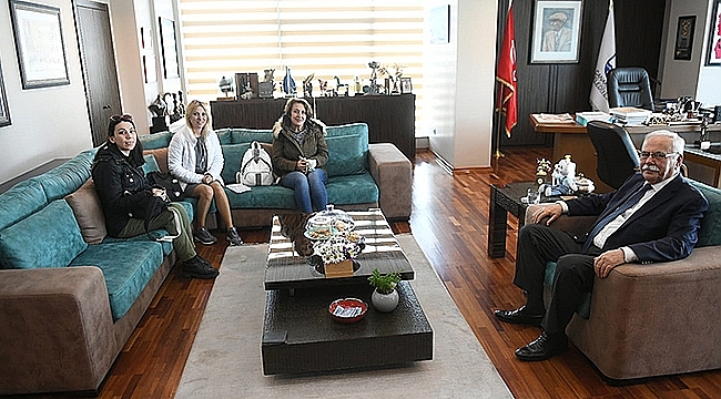 BAŞKAN GÖKHAN KONUKLARINI AĞIRLADI