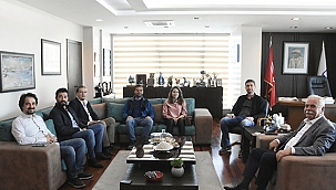 İNŞAAT MÜHENDİSLERİNDEN BAŞKAN GÖKHAN'A ZİYARET
