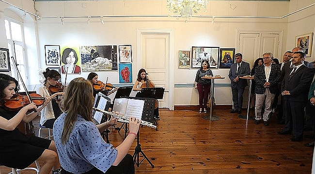 AKÇANSA GÜZEL SANATLAR LİSESİ "YIL SONU RESİM SERGİSİ" AÇILDI