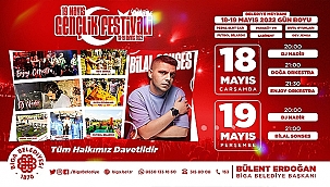 GENÇLER, 19 MAYIS GENÇLİK FESTİVALİ'NDE EĞLENECEK