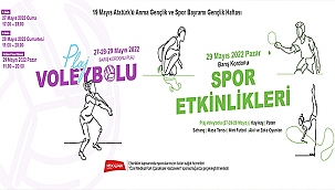 PLAJ VOLEYBOLU TURNUVASI 27 MAYIS'TA BAŞLIYOR