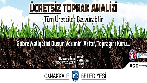ÜCRETSİZ TOPRAK ANALİZİ BAŞVURULARI BAŞLADI