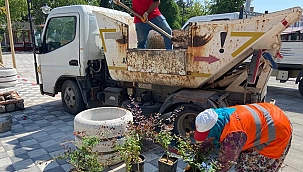 BAŞKAN MOTOSİKLETE BİNDİ, BELEDİYENİN ÇALIŞMALARINI İNCELEDİ