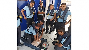 DENİZ POLİSLERİNE İLKYARDIM EĞİTİMİ