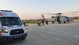 ADADA YARDIMA ASKERİ HELİKOPTER KOŞTU