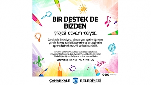 BİR DESTEK DE BİZDEN PROJESİ DEVAM EDİYOR