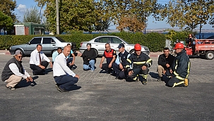 LAPSEKİ'DE DEPREM TATBİKATI YAPILDI