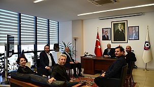 MÜTEAHHİTLER BİRLİĞİ'NDEN ÇTSO YÖNETİM KURULUNA HAYIRLI OLSUN ZİYARETİ