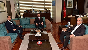 BAŞKAN GÖKHAN KONUKLARINI AĞIRLADI