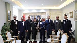 GELİBOLU TİCARET VE SANAYİ ODASI YENİ YÖNETİMİNDEN VALİ AKTAŞ'A ZİYARET