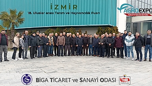 BİGA TSO ÜYELERİ AGROEXPO FUARI'NI ZİYARET ETTİ