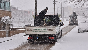 ÇAN KARLAR ALTINDA EKİPLER SAHADA