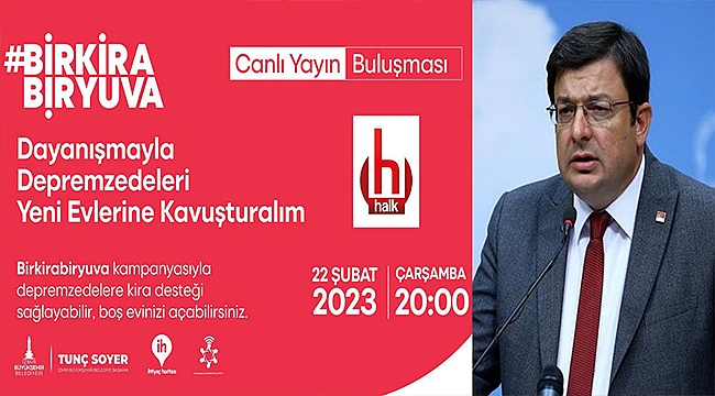 CHP'Lİ ERKEK "BİR KİRA BİR YUVA" CANLI YAYININA KATILACAK