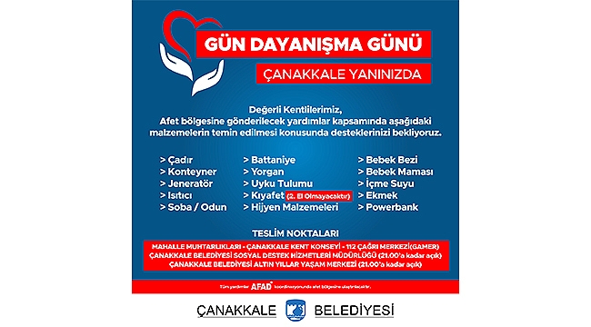 GÜN DAYANIŞMA GÜNÜ