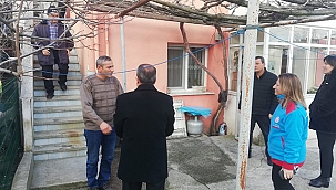KAYMAKAM GÜRDAL DEPREMZEDELERİ ZİYARET ETTİ