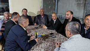 İYİ PARTİLİ CENGİZ YALÇIN ÇAN'DA ADAYLIK ZİYARETLERİNDE